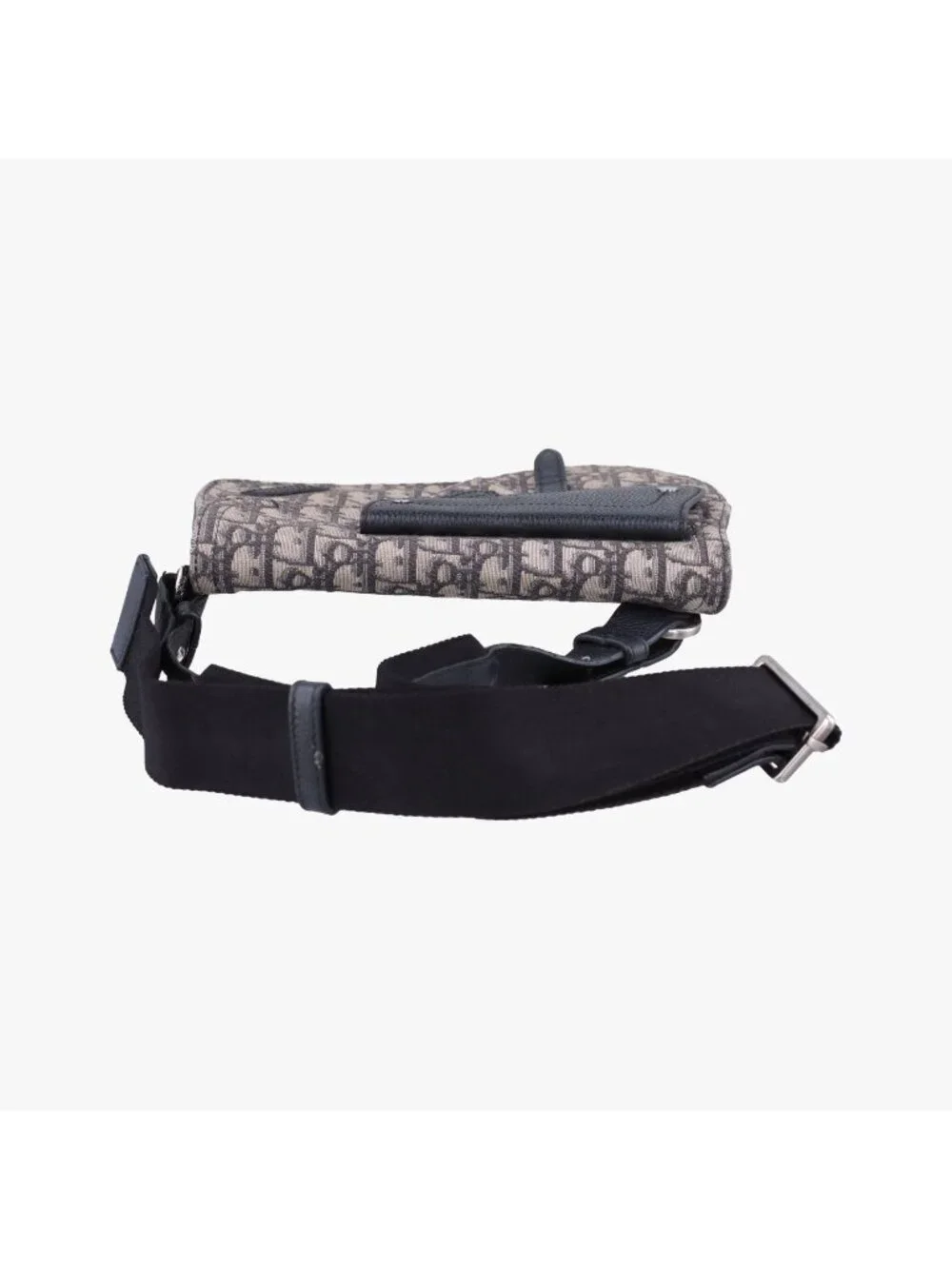 Dior Saddle Pouch Navy Black Jacquard